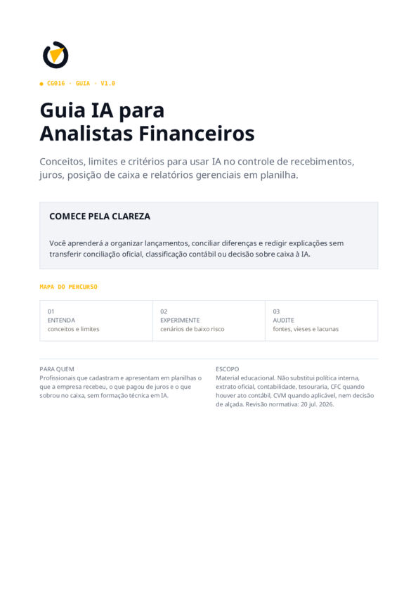 Capa do Guia IA para Analistas Financeiros