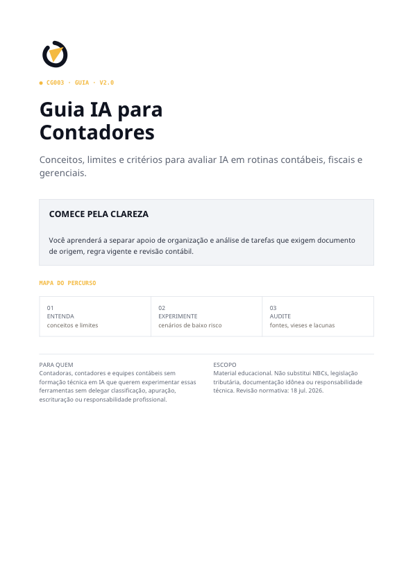 Capa do Guia IA para Contadores