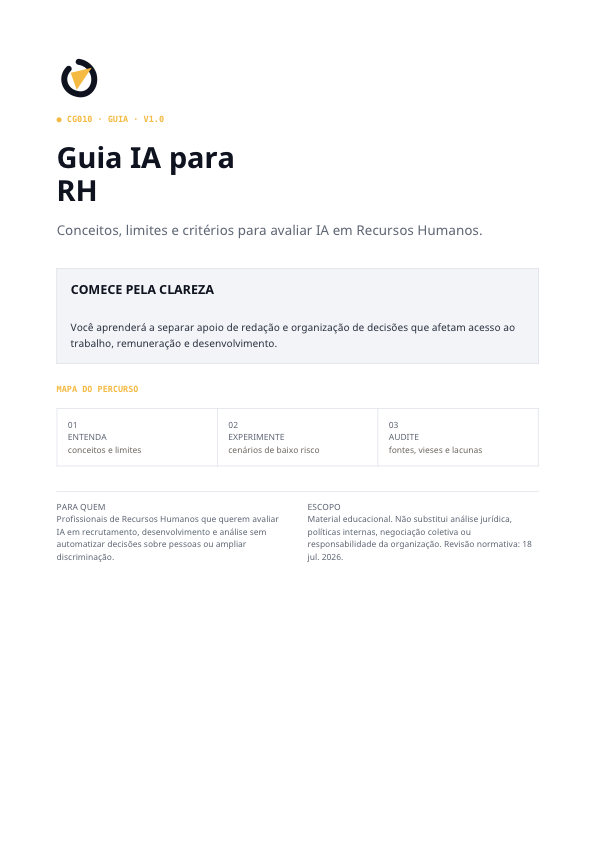 Capa do Guia IA para RH